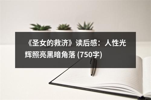 《圣女的救濟》讀后感：人性光輝照亮黑暗角落 (750字)