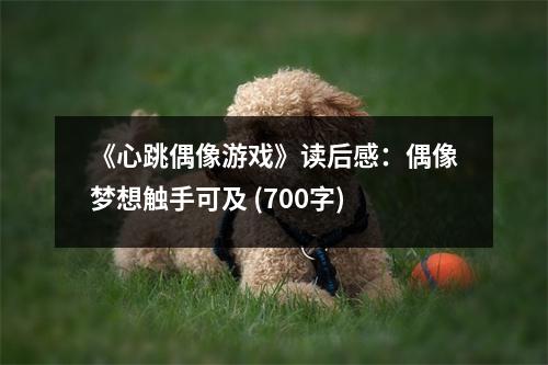 《心跳偶像游戲》讀后感：偶像夢(mèng)想觸手可及 (700字)