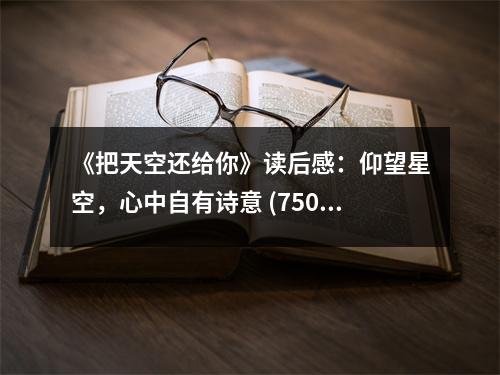 《把天空還給你》讀后感：仰望星空，心中自有詩(shī)意 (750字)
