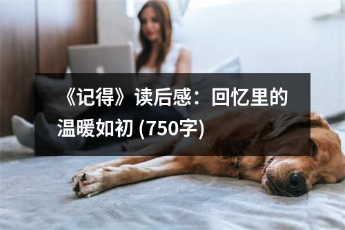 《記得》讀后感：回憶里的溫暖如初 (750字)