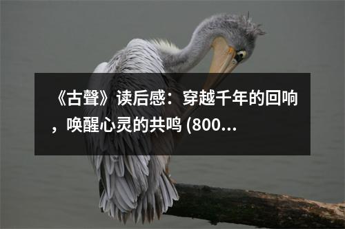 《古聲》讀后感：穿越千年的回響，喚醒心靈的共鳴 (800字)