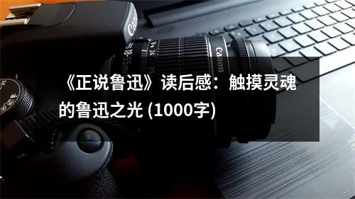《正說魯迅》讀后感：觸摸靈魂的魯迅之光 (1000字)