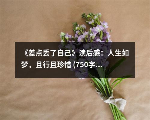 《差點丟了自己》讀后感：人生如夢，且行且珍惜 (750字)