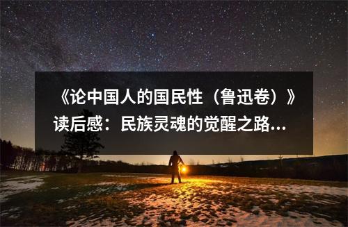 《論中國人的國民性（魯迅卷）》讀后感：民族靈魂的覺醒之路 (850字)