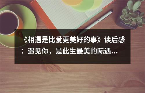 《相遇是比愛更美好的事》讀后感：遇見你，是此生最美的際遇 (1050字)