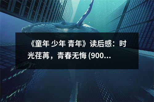 《童年 少年 青年》讀后感：時(shí)光荏苒，青春無(wú)悔 (900字)