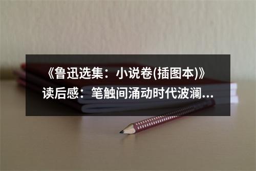 《魯迅選集：小說卷(插圖本)》讀后感：筆觸間涌動時代波瀾 (900字)