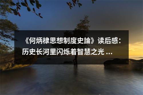 《何炳棣思想制度史論》讀后感：歷史長河里閃爍著智慧之光 (950字)