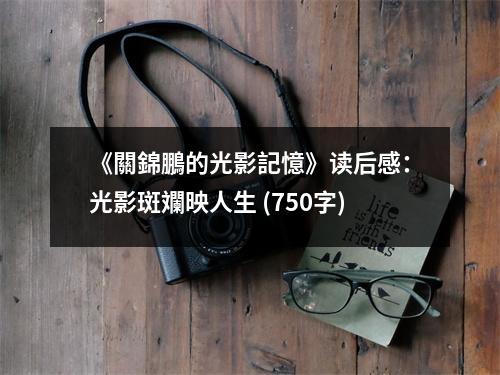 《關(guān)錦鵬的光影記憶》讀后感：光影斑斕映人生 (750字)