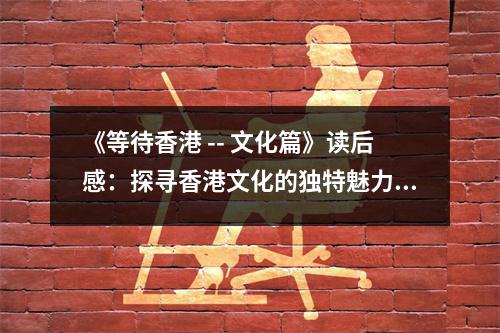 《等待香港 -- 文化篇》讀后感：探尋香港文化的獨(dú)特魅力 (800字)
