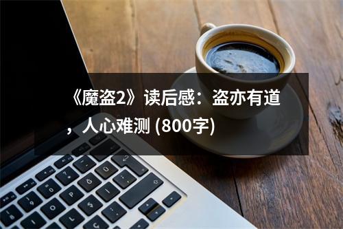 《魔盜2》讀后感：盜亦有道，人心難測 (800字)