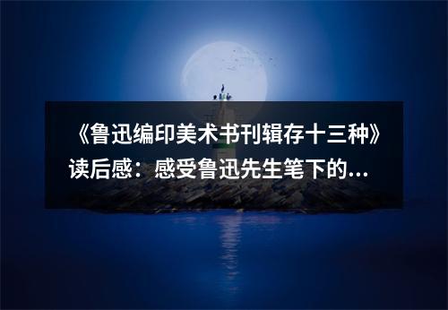 《魯迅編印美術(shù)書刊輯存十三種》讀后感：感受魯迅先生筆下的藝術(shù)魅力 (900字)