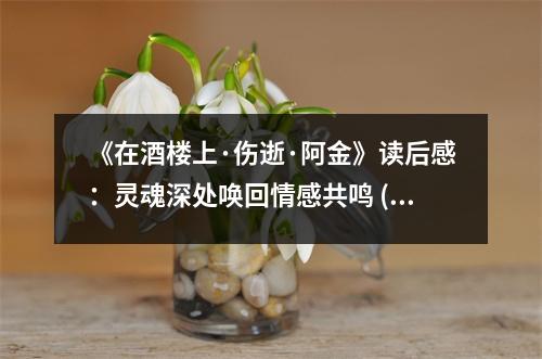 《在酒樓上·傷逝·阿金》讀后感：靈魂深處喚回情感共鳴 (850字)