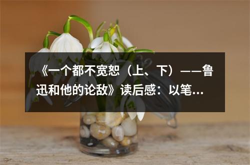 《一個(gè)都不寬?。ㄉ稀⑾拢斞负退恼摂场纷x后感：以筆為槍，捍衛(wèi)真理之光 (900字)