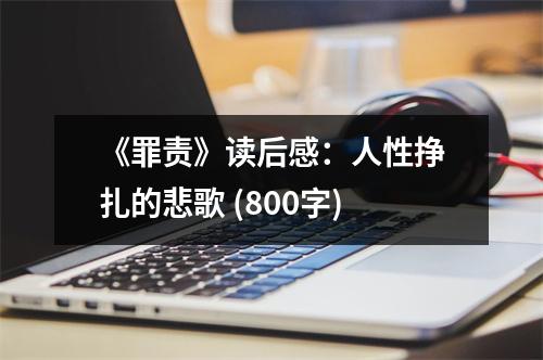《罪責(zé)》讀后感：人性掙扎的悲歌 (800字)