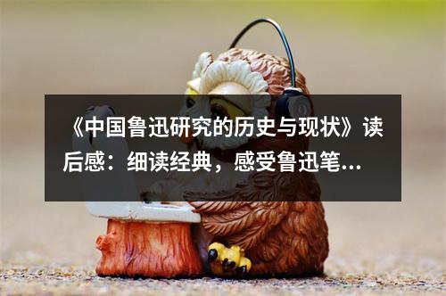 《中國魯迅研究的歷史與現(xiàn)狀》讀后感：細(xì)讀經(jīng)典，感受魯迅筆下的人間煙火 (950字)