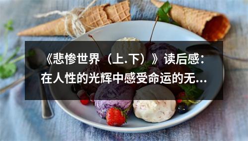 《悲慘世界（上.下）》讀后感：在人性的光輝中感受命運(yùn)的無常 (900字)