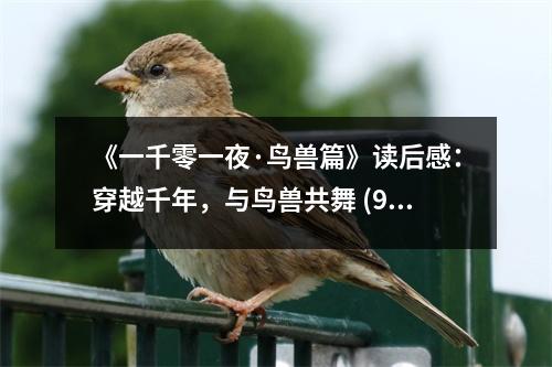 《一千零一夜·鳥獸篇》讀后感：穿越千年，與鳥獸共舞 (950字)
