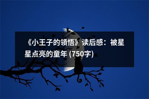 《小王子的領悟》讀后感：被星星點亮的童年 (750字)