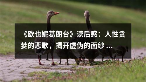 《歐也妮葛朗臺》讀后感：人性貪婪的悲歌，揭開虛偽的面紗 (1200字)