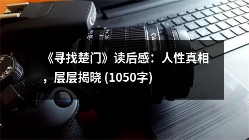 《尋找楚門》讀后感：人性真相，層層揭曉 (1050字)