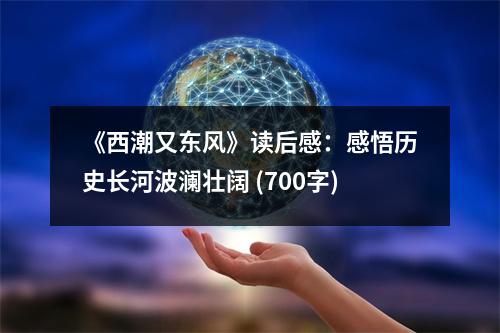 《西潮又東風(fēng)》讀后感：感悟歷史長河波瀾壯闊 (700字)