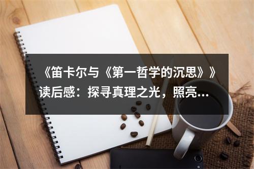 《笛卡爾與《第一哲學(xué)的沉思》》讀后感：探尋真理之光，照亮人生航程 (800字)