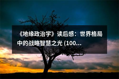 《地緣政治學(xué)》讀后感：世界格局中的戰(zhàn)略智慧之光 (1000字)