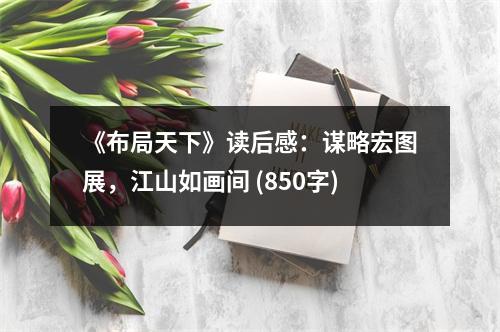 《布局天下》讀后感：謀略宏圖展，江山如畫間 (850字)