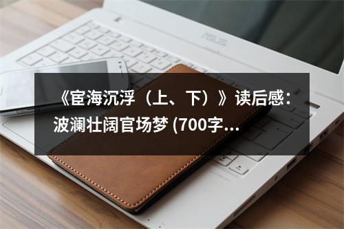 《宦海沉浮（上、下）》讀后感：波瀾壯闊官場夢 (700字)