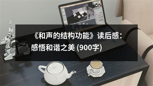 《和聲的結(jié)構功能》讀后感：感悟和諧之美 (900字)