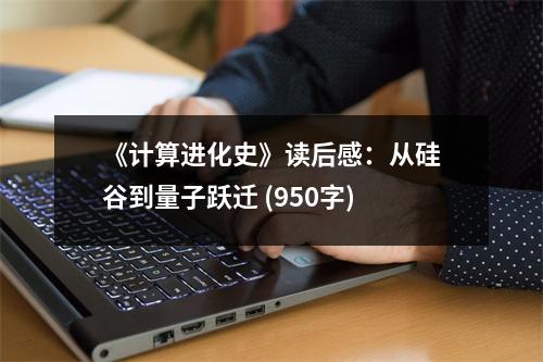 《計(jì)算進(jìn)化史》讀后感：從硅谷到量子躍遷 (950字)