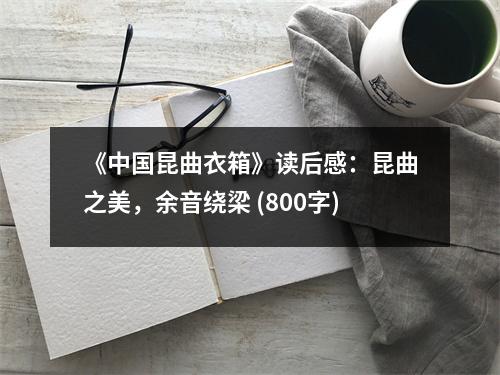 《中國(guó)昆曲衣箱》讀后感：昆曲之美，余音繞梁 (800字)