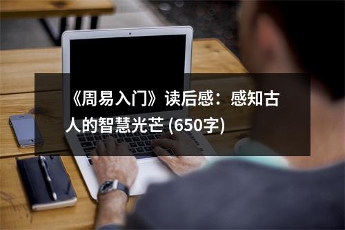 《周易入門》讀后感：感知古人的智慧光芒 (650字)