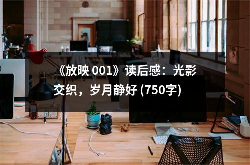 《放映 001》讀后感：光影交織，歲月靜好 (750字)