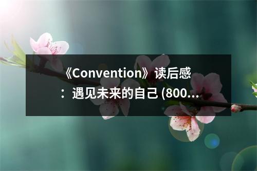 《Convention》讀后感：遇見未來的自己 (800字)