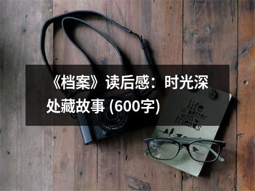 《檔案》讀后感：時光深處藏故事 (600字)