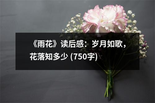 《雨花》讀后感：歲月如歌，花落知多少 (750字)