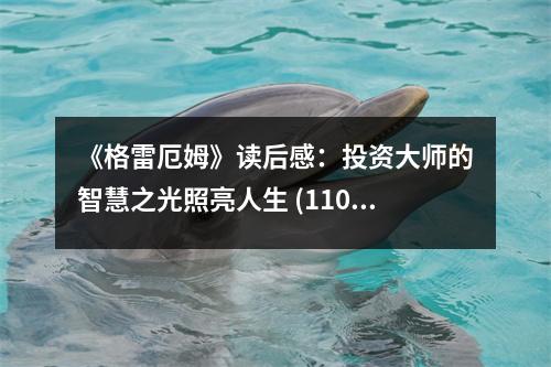 《格雷厄姆》讀后感：投資大師的智慧之光照亮人生 (1100字)