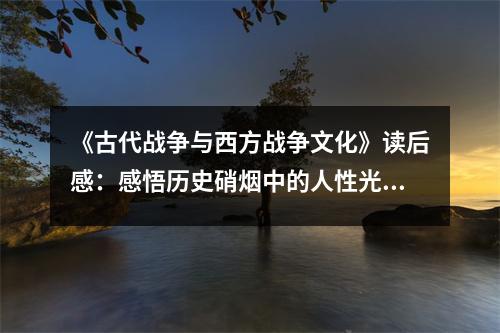 《古代戰(zhàn)爭(zhēng)與西方戰(zhàn)爭(zhēng)文化》讀后感：感悟歷史硝煙中的人性光輝 (800字)