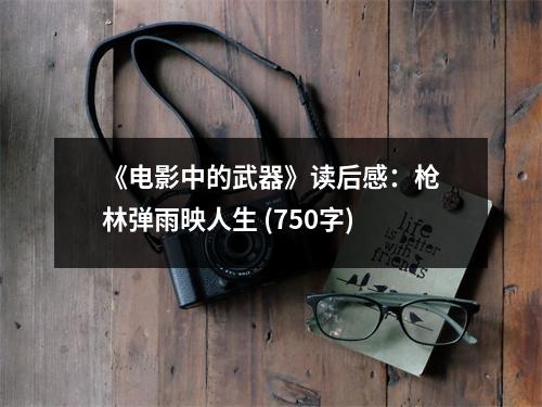 《電影中的武器》讀后感：槍林彈雨映人生 (750字)