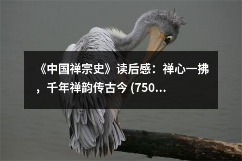 《中國禪宗史》讀后感：禪心一拂，千年禪韻傳古今 (750字)