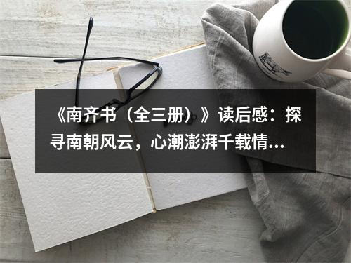 《南齊書（全三冊(cè)）》讀后感：探尋南朝風(fēng)云，心潮澎湃千載情 (800字)