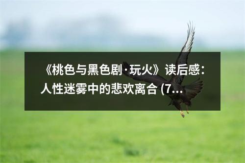 《桃色與黑色劇·玩火》讀后感：人性迷霧中的悲歡離合 (700字)