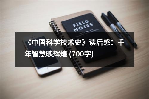 《中國科學(xué)技術(shù)史》讀后感：千年智慧映輝煌 (700字)