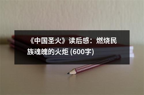 《中國(guó)圣火》讀后感：燃燒民族魂魄的火炬 (600字)