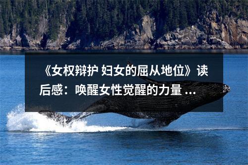 《女權(quán)辯護 婦女的屈從地位》讀后感：喚醒女性覺醒的力量 (850字)