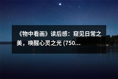 《物中看畫》讀后感：窺見日常之美，喚醒心靈之光 (750字)