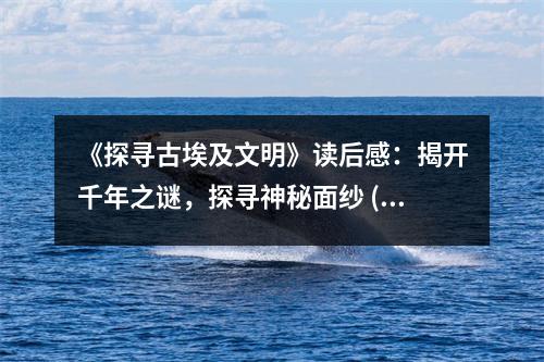 《探尋古埃及文明》讀后感：揭開千年之謎，探尋神秘面紗 (1250字)