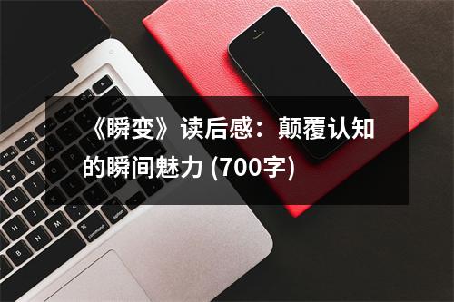 《瞬變》讀后感：顛覆認(rèn)知的瞬間魅力 (700字)